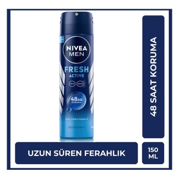 Men Erkek Sprey Deodorant Fresh Active 150 Ml