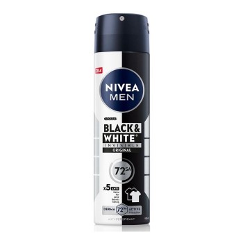 Sprey Deodorant Erkek Blac K& White Invisible Original 150 Ml