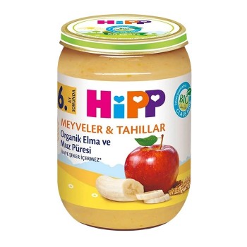 Organik Elma Ve Muz Püresi 190 Gr