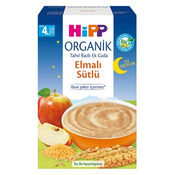 Mama Organik İyi Geceler Elmalı Sütlü Tahıllı Ek Gıda 250 Gr
