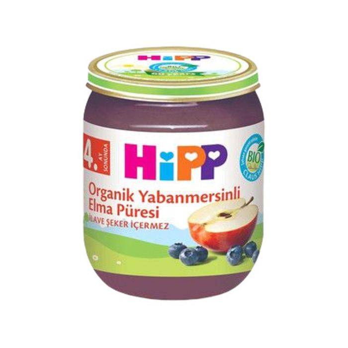 Mama Kavanoz Organik Yabanmersinli Elmalı 125 Gr