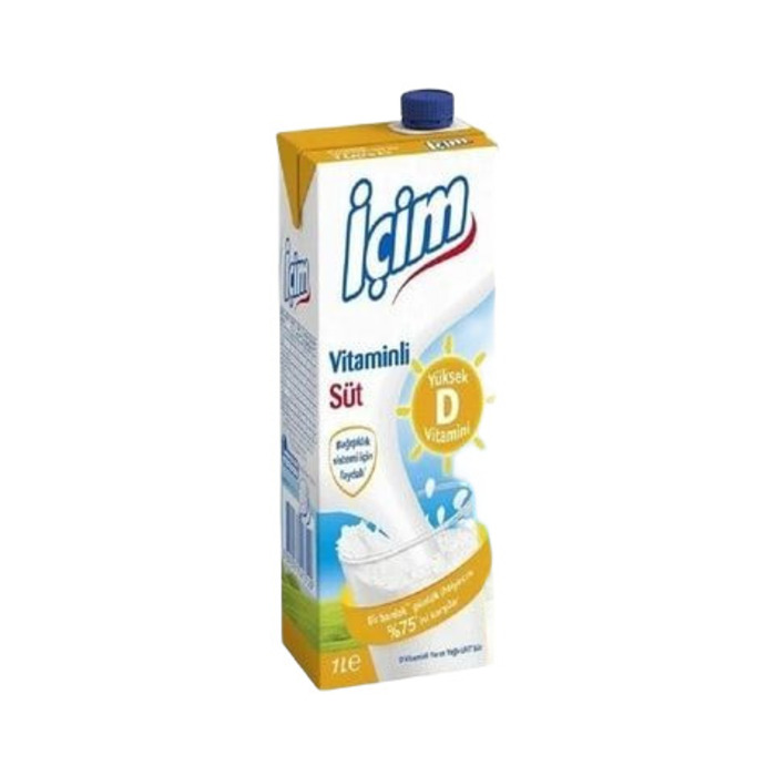 Süt D Vitaminli Yarım Yağlı 1 Lt