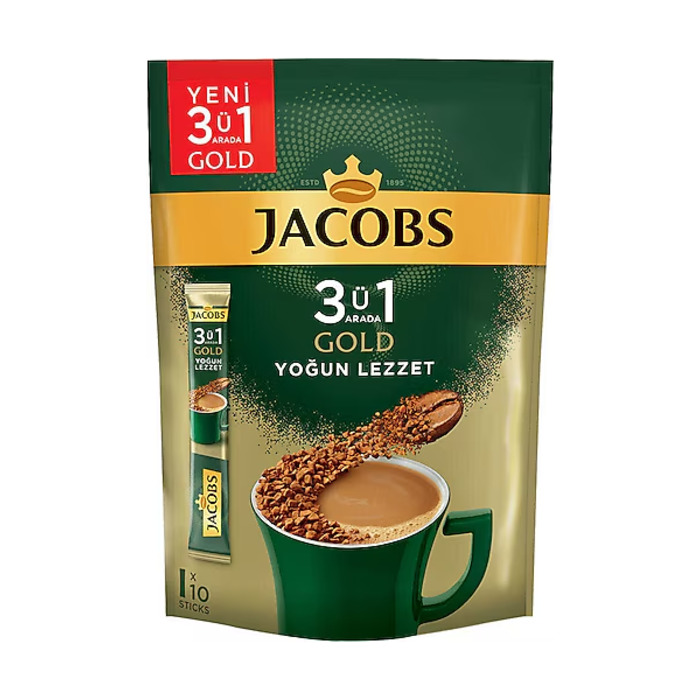 3'ü 1 Arada Gold Yoğun Lezzet Poşet 10'lu
