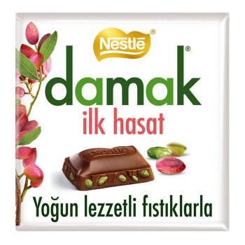 Çikolata Damak İlk Hasat Antep Fıstıklı Sütlü 60 Gr