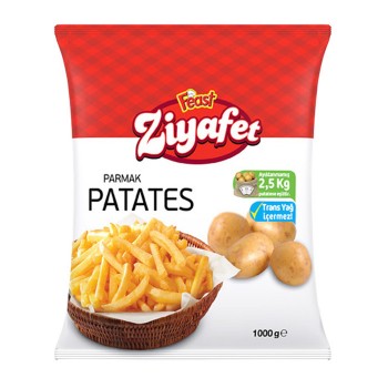 Ziyafet Patates Parmak 1000 Gr