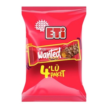 Çikolata Wanted Karamel 4'lü 128 Gr