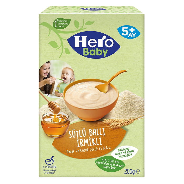 Kaşık Maması Sütlü İrmikli Ballı 200 Gr