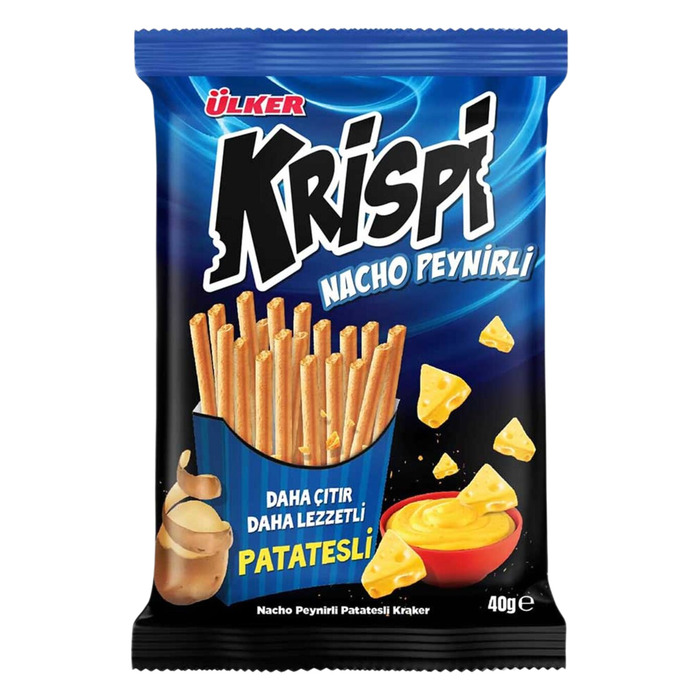 Krispi Nacho Peynirli Çubuk Kraker 40 Gr