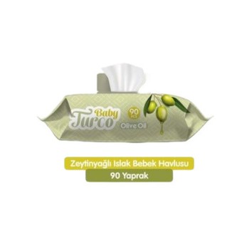 Islak Bebek Havlusu Zeytinyağlı 90'lı