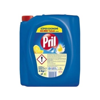 3'Lü Güç Limon Sıvı Bulaşık Deterjanı 4 Kg