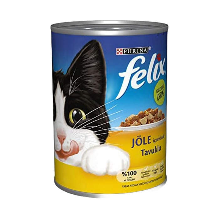 Kedi Konservesi Tavuklu Yetişkin 400 Gr
