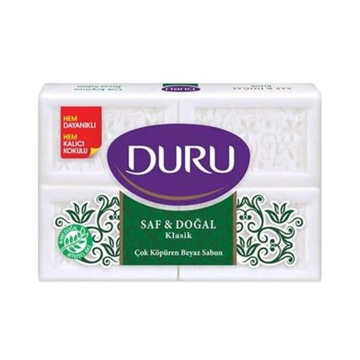 Sabun Saf Ve Doğal Klasik Beyaz Kalıp 4'lü 600 Gr