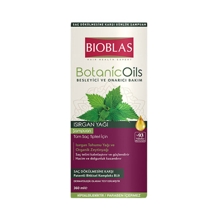 Şampuan Botanic Oils Isırgan Yağı 360 Ml