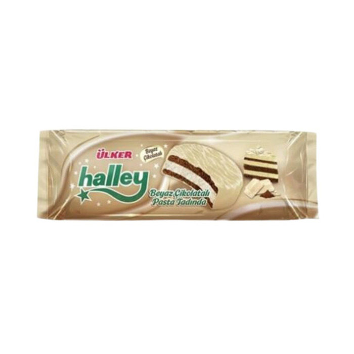 Halley Beyaz Çikolata Kaplamalı Sandviç Bisküvi 210 Gr