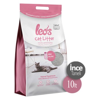 Baby Powder Kokulu İnce Bentonit Kedi Kumu 10 Lt