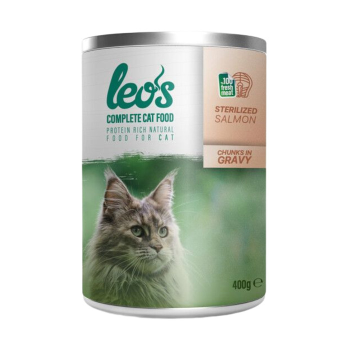 Somon Parça Etli Soslu Kısırlaştırılmış Kedi Konservesi 400 gr