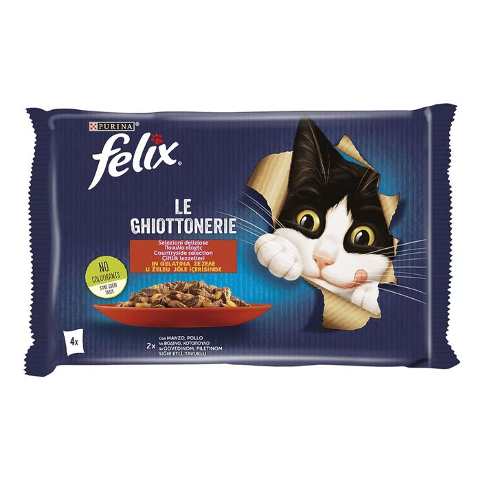 Sığır Etli Ve Tavuklu Yavru Kedi Yaş Maması 4x85 Gr