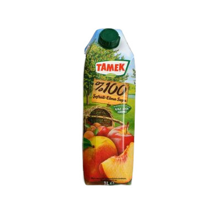TAMEK %100 MEYVE SUYU 1LT SEFTALI ELMA