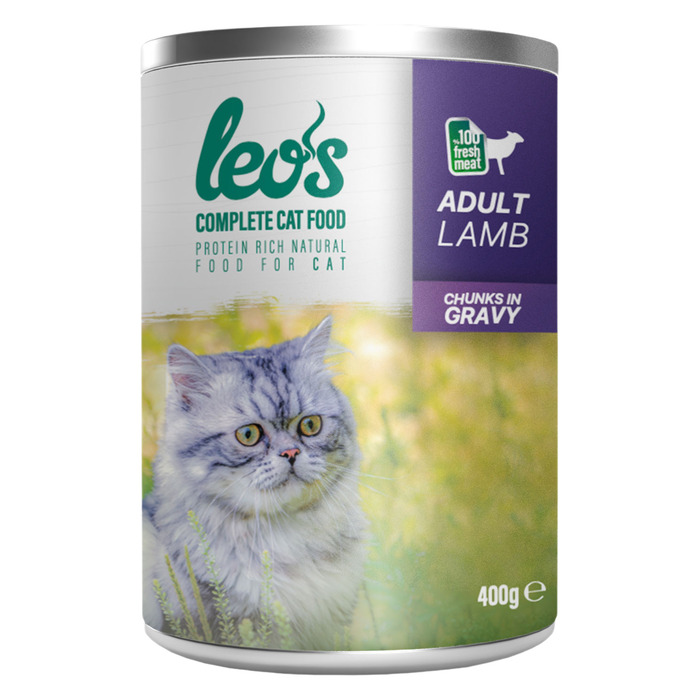 Kuzu Parça Etli Soslu Kedi Konservesi 400 gr