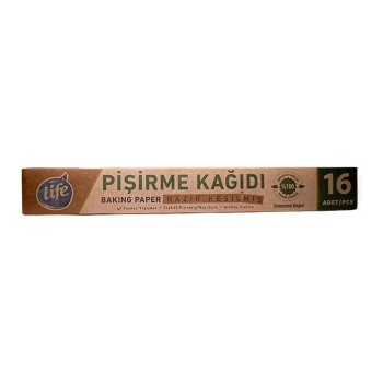 Pişirme Kağıdı Doğal Kesilmiş 16'lı