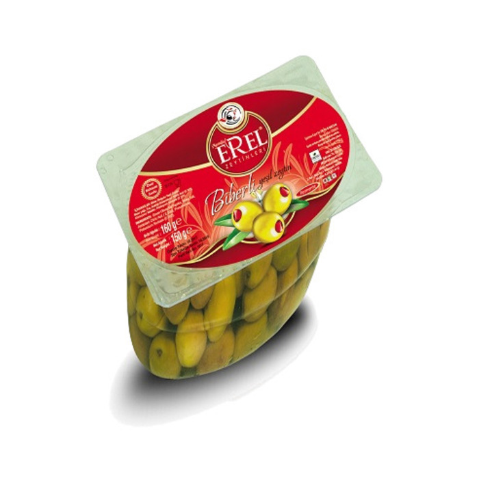 Erel Biber Dolgulu Yeşil Zeytin 160 g