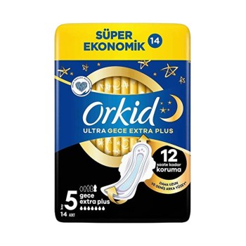 Ped Ultra Gece Extra Plus 5 Boy Hijyenik Ped 14'lü