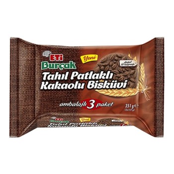Bisküvi Burçak Tahıl Patlaklı Kakaolu 351 Gr