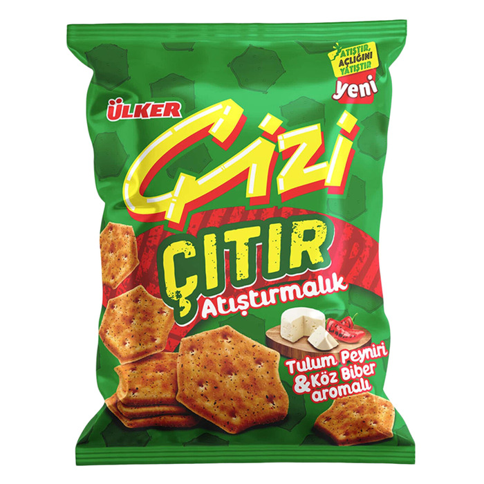 Çizi Çıtır Atıştırmalık Tulum Peyniri & Köz Biber Aromalı 40 Gr