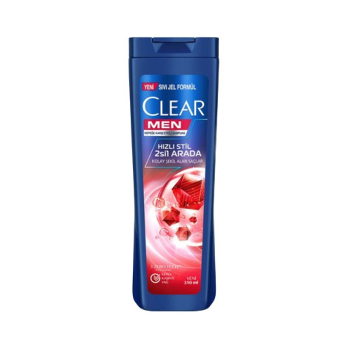 Men Hızlı Stil 2'si 1 Arada Şampuan 350 Ml