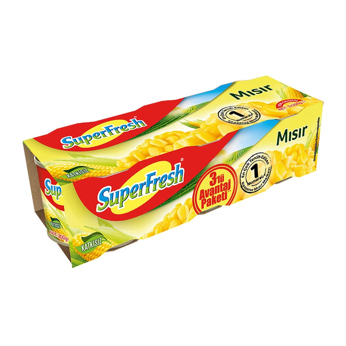 Mısır Konserve 3x200 Gr
