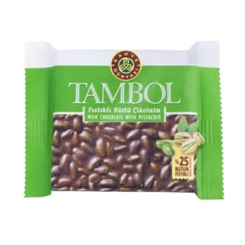 Çikolata Tambol Bütün Fıstıklı Sütlü 77 Gr