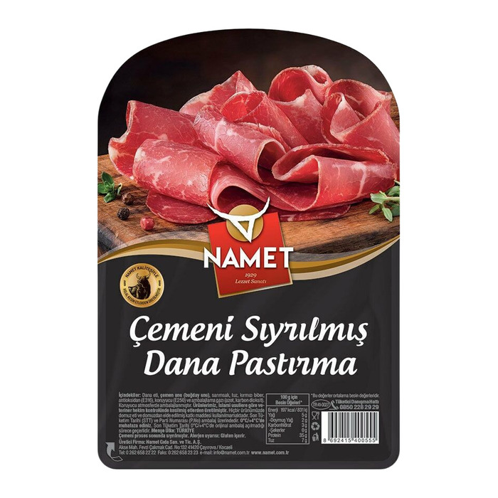 Çemeni Sıyrılmış Pastırma 110 Gr