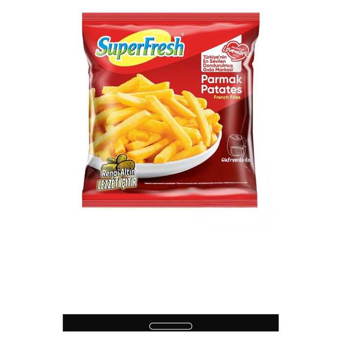 Dondurulmuş Patates 800 Gr