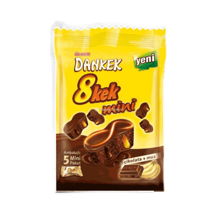 Dankek 8 Kek Mini Çikolatalı Ve Muzlu 162 Gr
