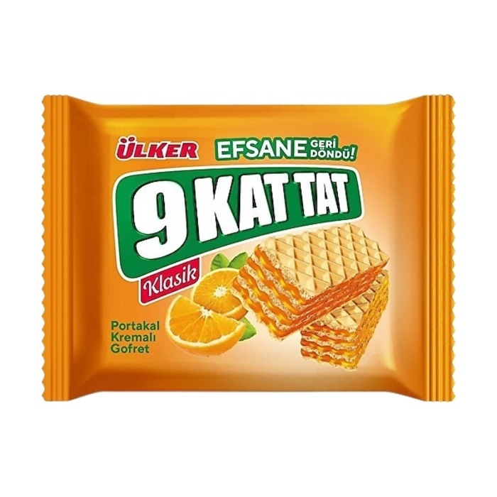 9 Kat Tat Portakal Kremalı Gofret 114 Gr