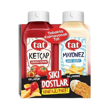 Ketçap 650 Gr + Mayonez 560 Gr Sıkı Dostlar