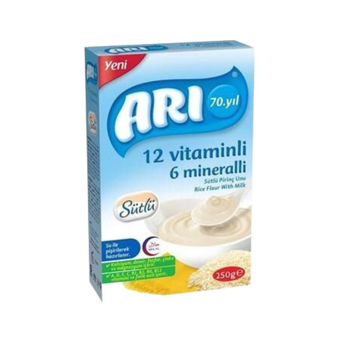 Kaşık Maması 12 Vitaminli 6 Mineralli Sütlü Pirinçli 250 Gr