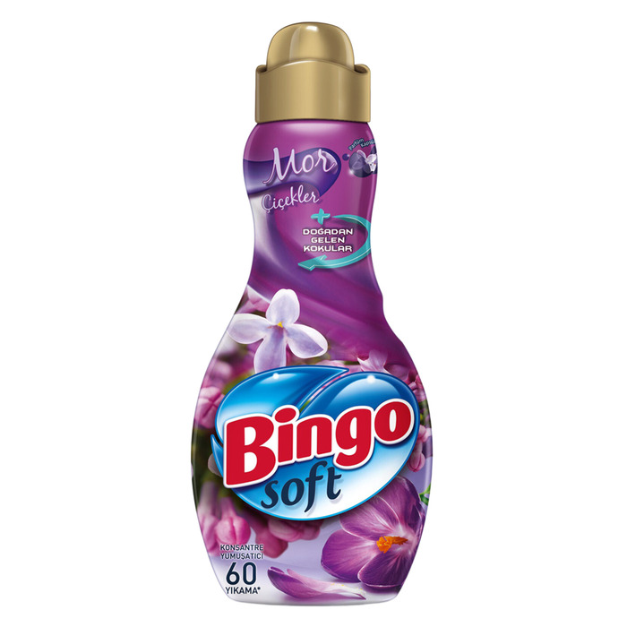 Çamaşır Yumuşatıcısı Soft Mor Çiçekler 60 Yıkama 1440 Ml