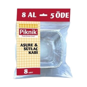 Aşure Kabı Kullan-at Alüminyum 8 Al 5 Öde