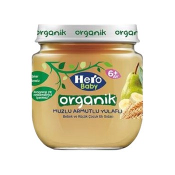 Mama Organik Muzlu Armutlu Yulaflı 120 Gr