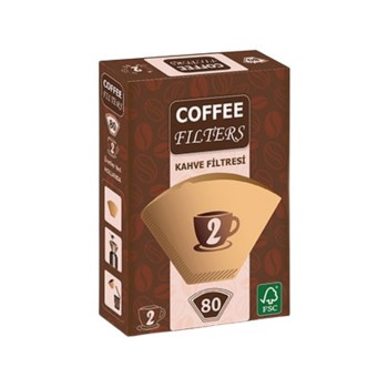 80 Adet Filtre Kahve Kağıdı 2 Numara