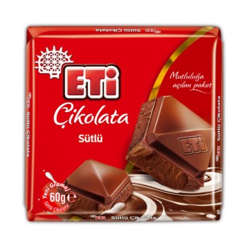 Çikolata Sütlü Kare 60 Gr