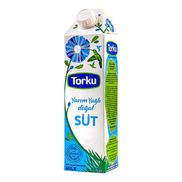 Süt Yarım Yağlı 1 Lt