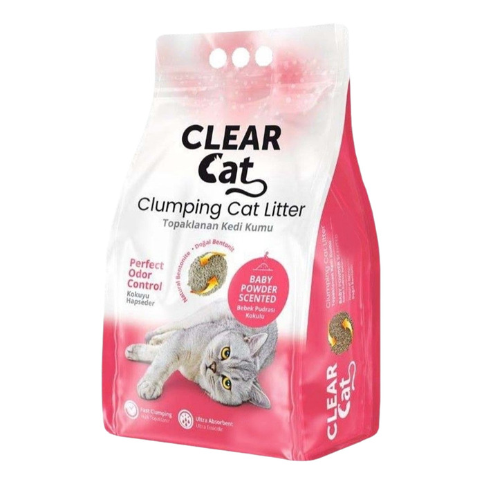 Bebek Pudrası Kokulu Kedi Kumu 5 lt