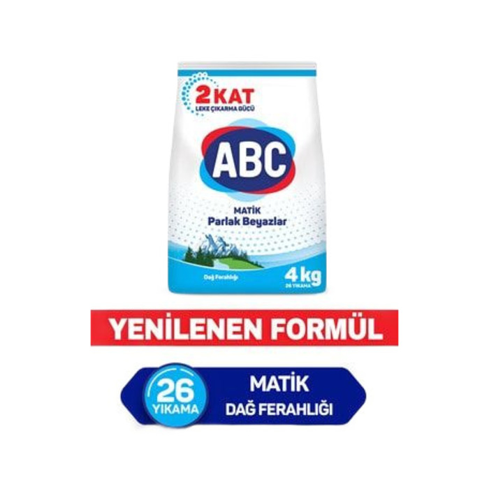 Çamaşır Deterjan Toz Matik Dağ Ferahlığı 4 Kg
