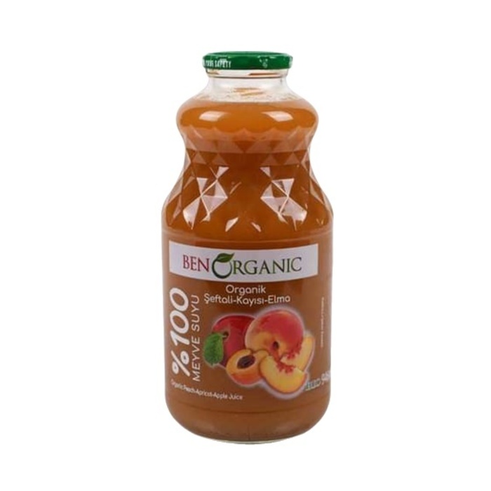 Organik Kayısı - Şeftali - Elma Suyu 946 Ml
