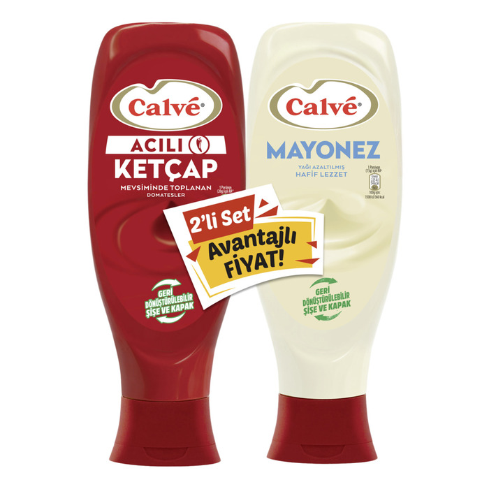 Ketçap Acılı 600 Gr + Mayonez 540 Gr