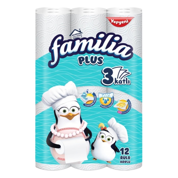 Kağıt Havlu Plus 3 Katlı 12'li
