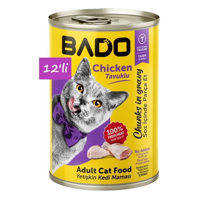Yetişkin Kedi Konservesi Tavuklu 400 Gr