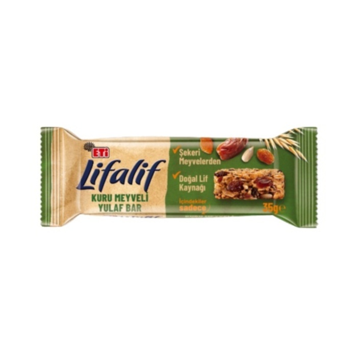 Lifalif Kuru Meyveli Yulaf Bar 35 Gr